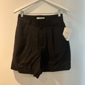 NWT Everlane Black Women's High Waist Shorts
